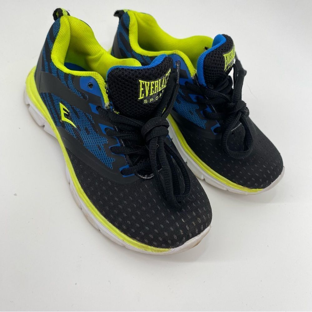 Everlast Boys’ Black and Blue Sports Sneakers size 13